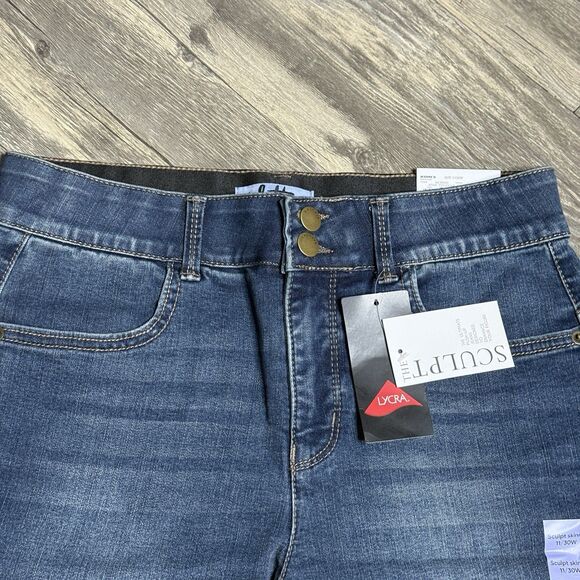 Vylette Sculpt Skinny Jeans Women’s 11 30W Indigo Stretch Denim Mid Rise NWT - Picture 5 of 13